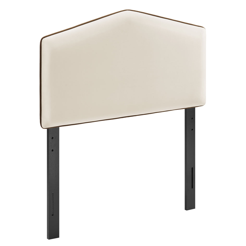 Cosette Performance Velvet Twin Size Headboard - Alabaster