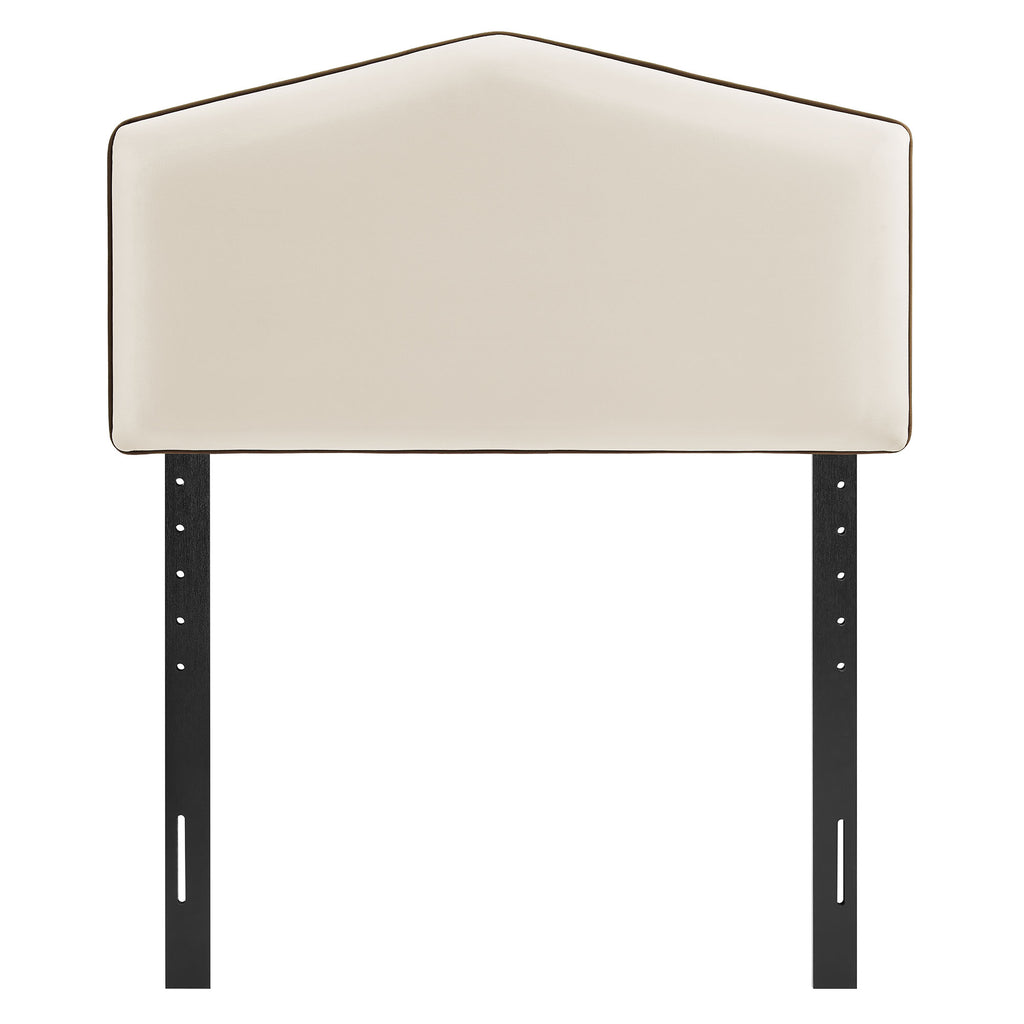 Cosette Performance Velvet Twin Size Headboard - Alabaster