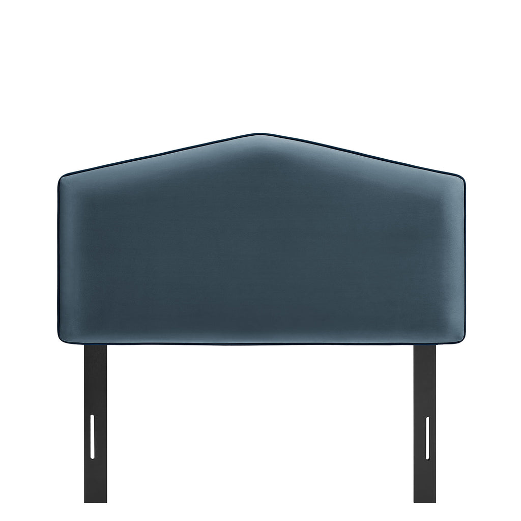 Cosette Performance Velvet Twin Size Headboard - Cadet Blue