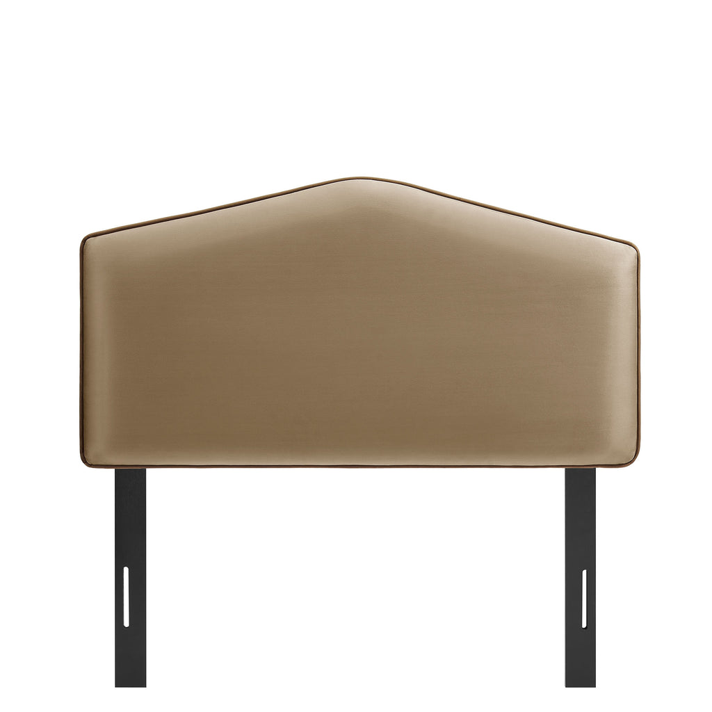 Cosette Performance Velvet Twin Size Headboard - Taupe