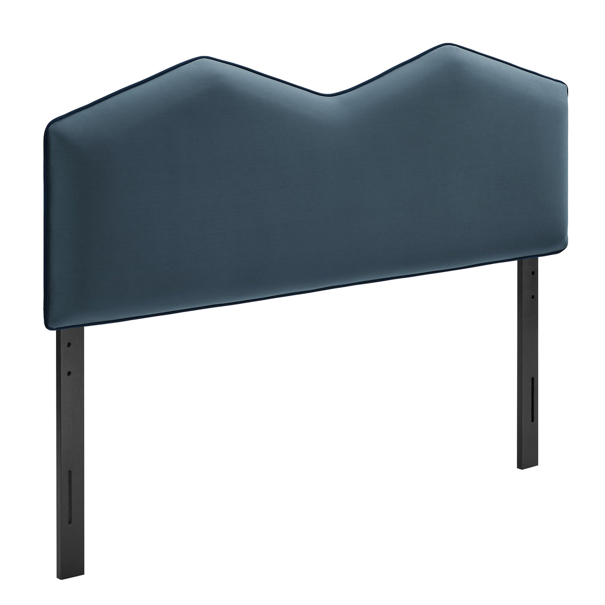 Cosette Performance Velvet Queen Size Headboard - Cadet Blue