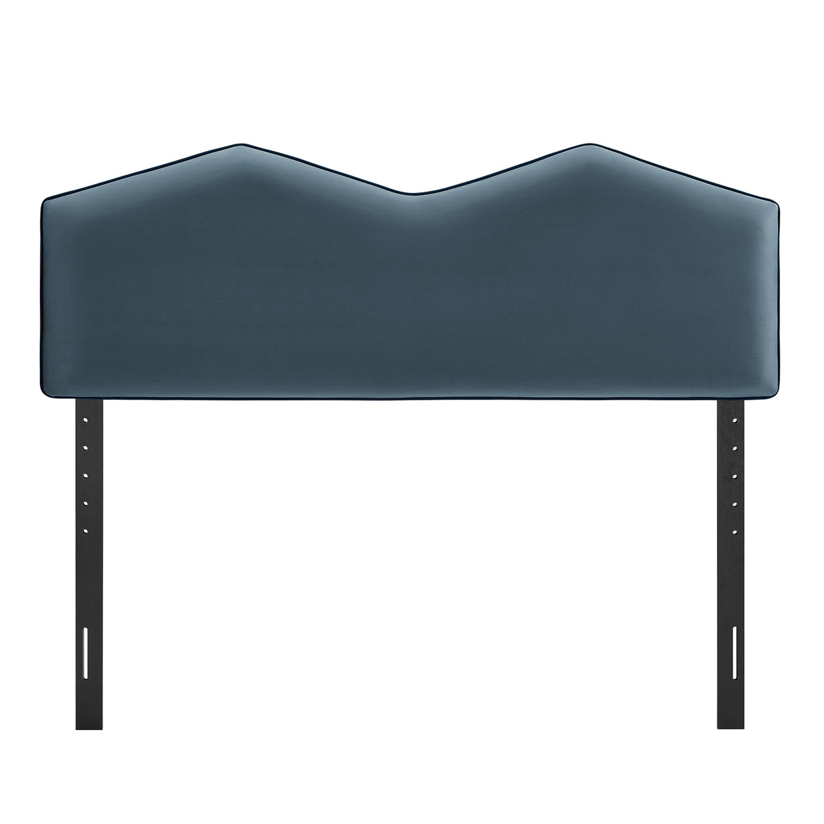 Cosette Performance Velvet Queen Size Headboard - Cadet Blue