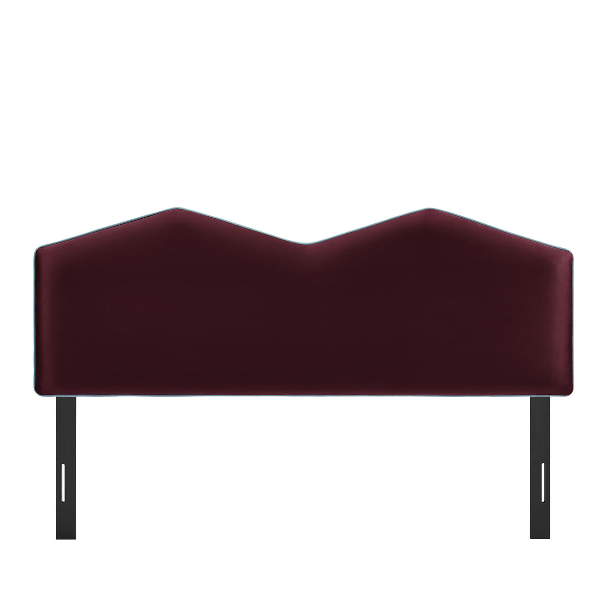 Cosette Performance Velvet Queen Size Headboard - Mulberry