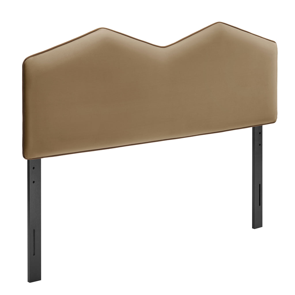 Cosette Performance Velvet Queen Size Headboard - Taupe