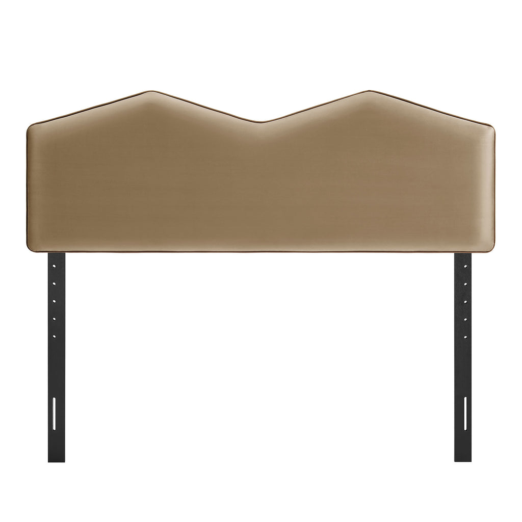 Cosette Performance Velvet Queen Size Headboard - Taupe