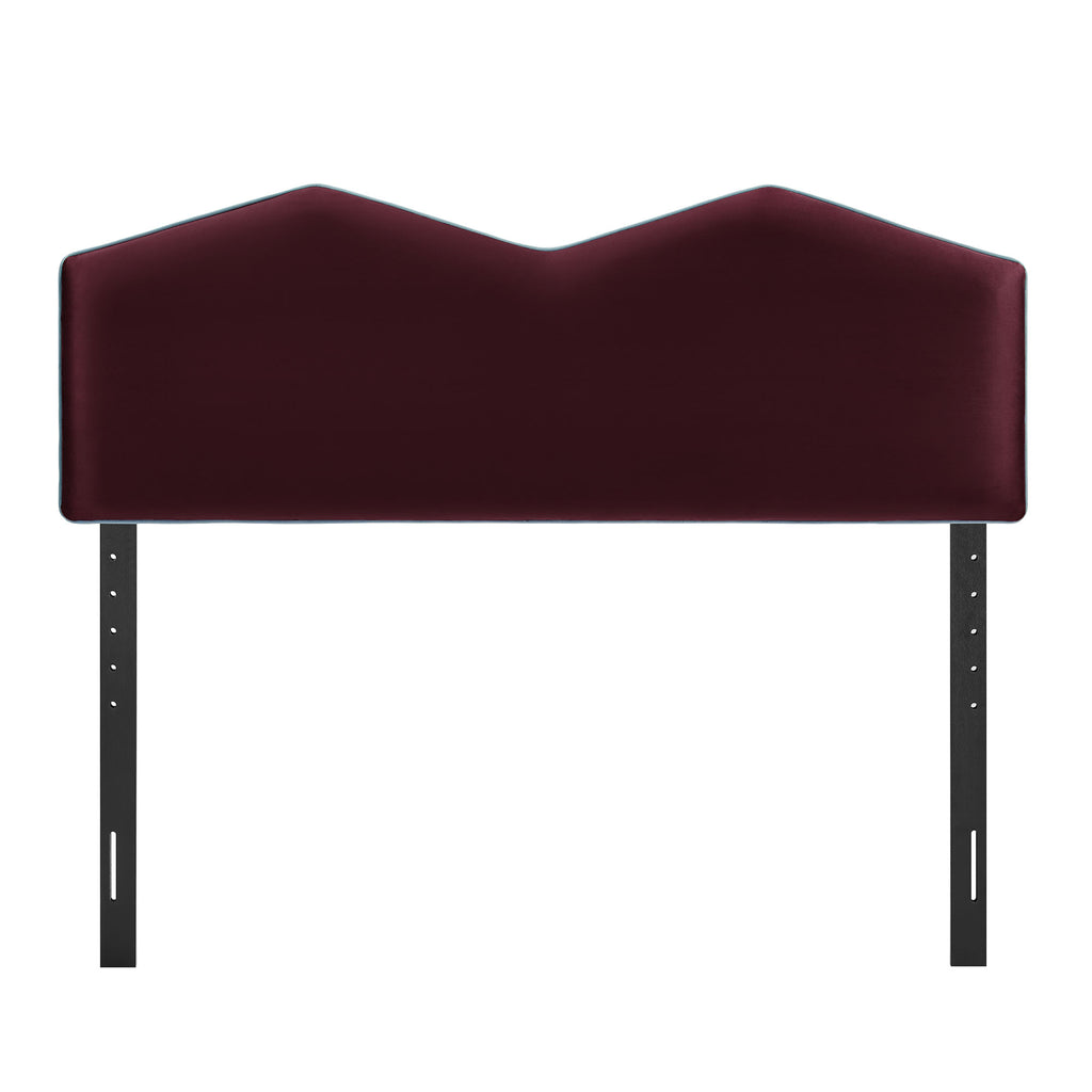 Cosette Performance Velvet King Size Headboard - Mulberry