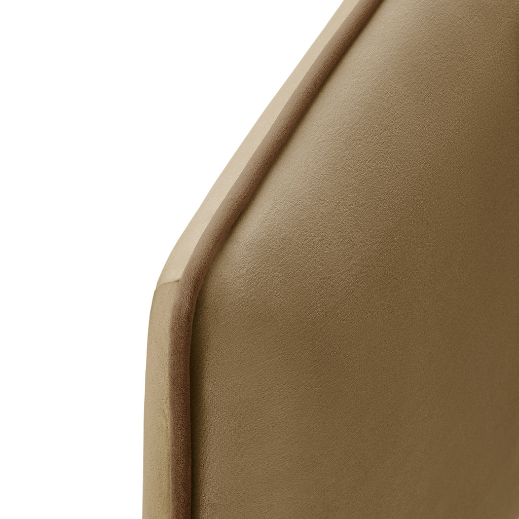 Cosette Performance Velvet King Size Headboard - Taupe