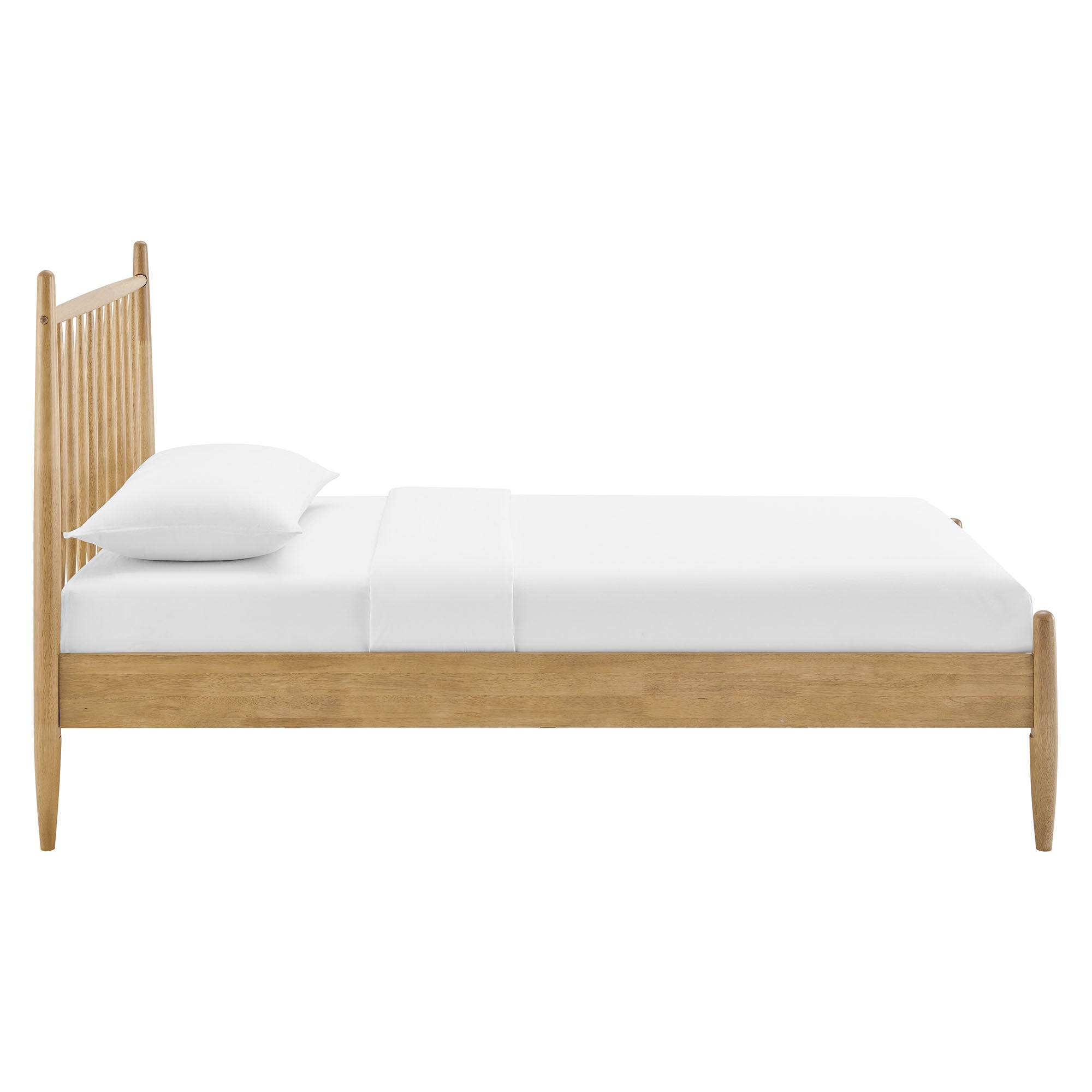 Zane Twin Size Spindle Bed Frame - Light Oak