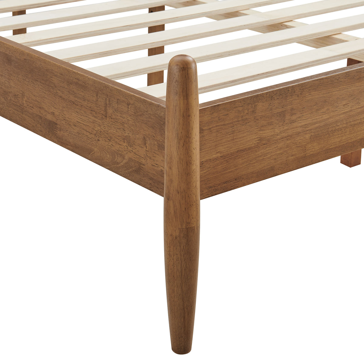 Zane Full Size Spindle Bed Frame - Walnut
