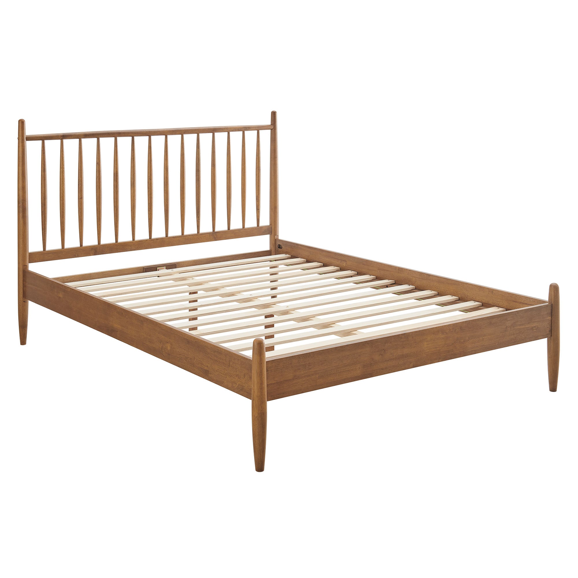 Zane Queen Size Spindle Bed - Walnut