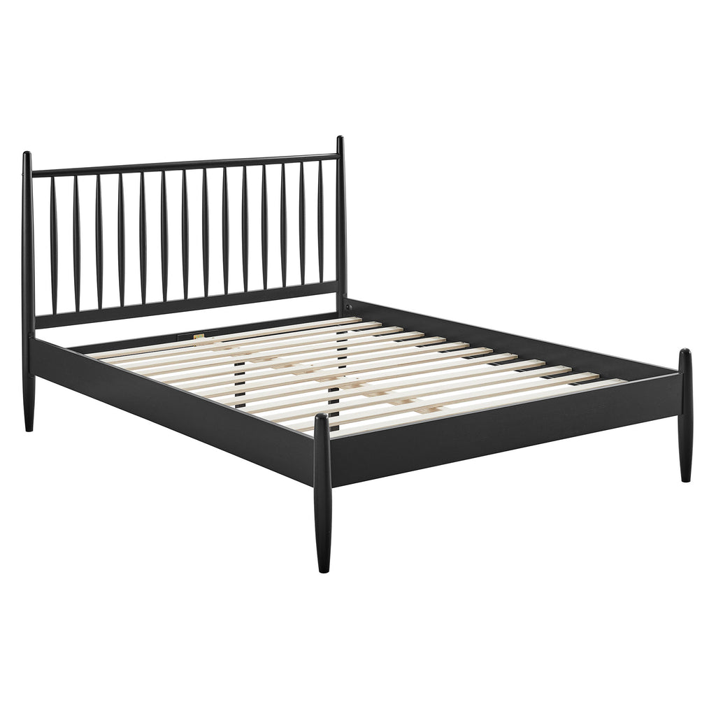 Zane King Size Spindle Bed - Black