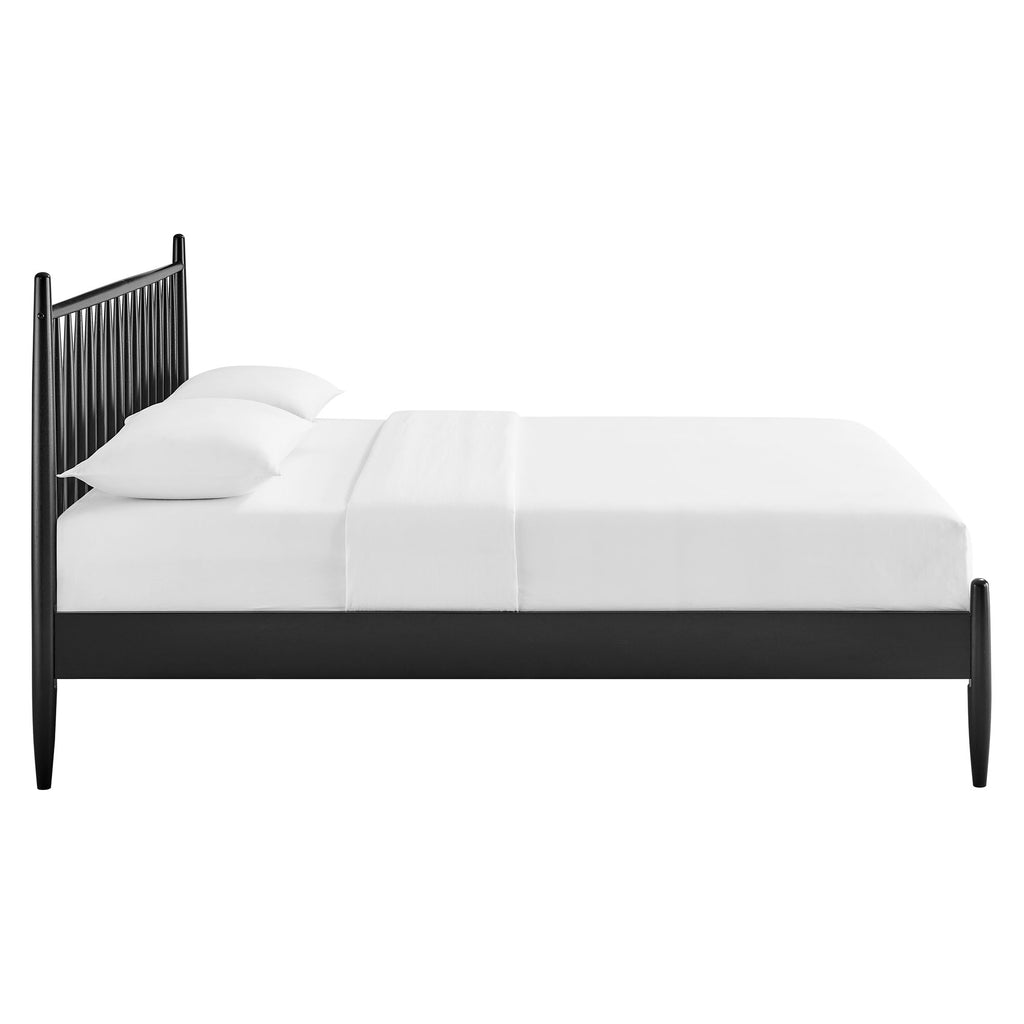 Zane King Size Spindle Bed - Black