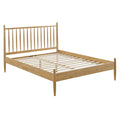 Zane King Size Spindle Bed - Light Oak