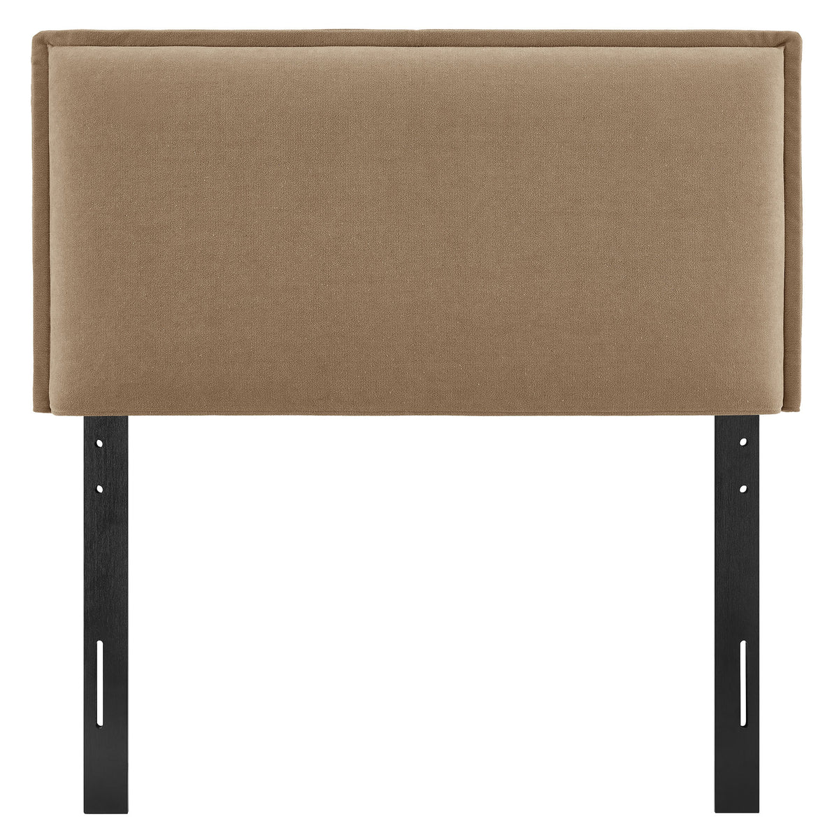 Camille Upholstered Linen Blend Twin Size Headboard - Almond