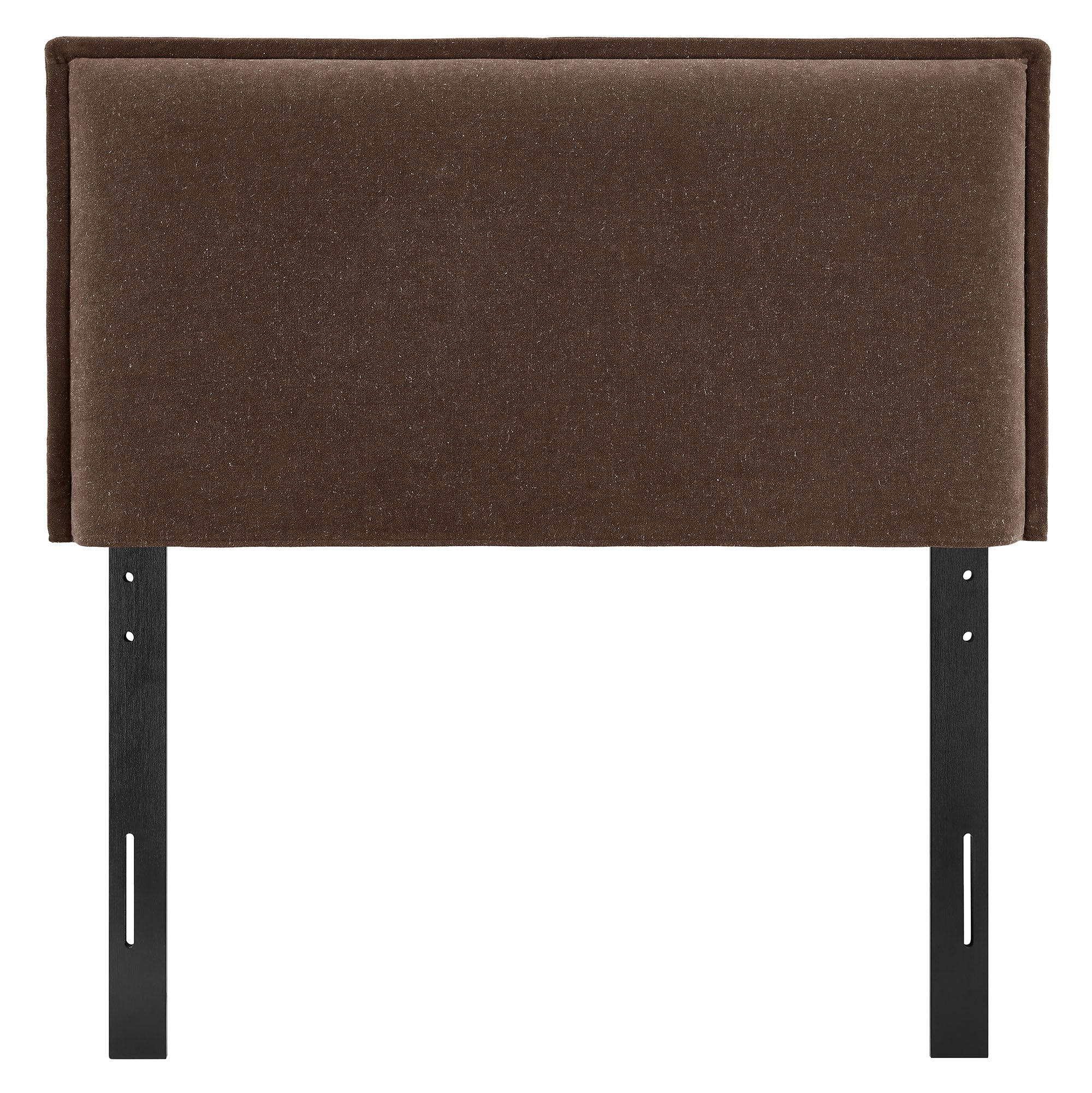 Camille Upholstered Linen Blend Twin Size Headboard - Cocoa