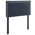 Camille Upholstered Linen Blend Twin Size Headboard - Denim