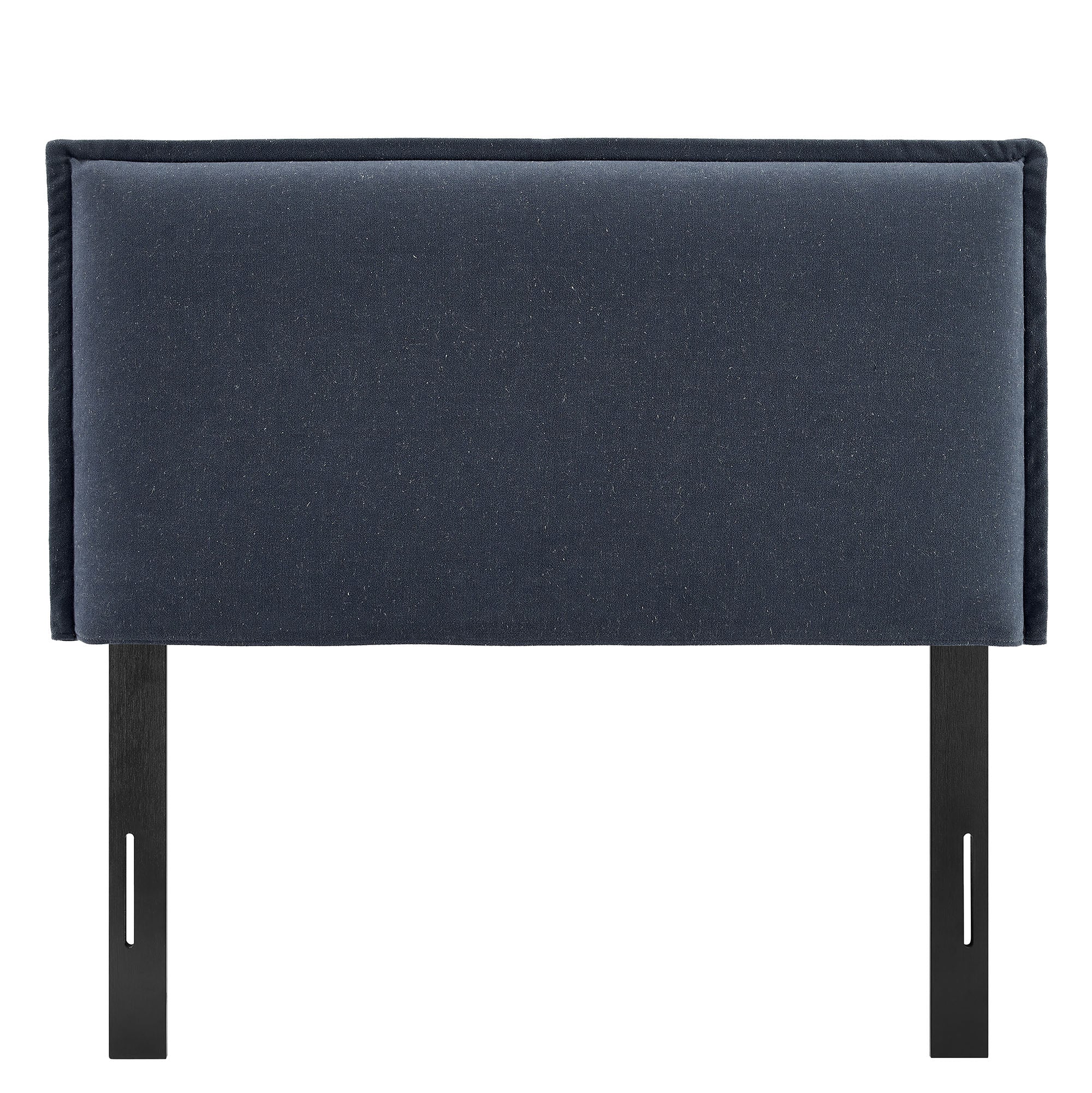 Camille Upholstered Linen Blend Twin Size Headboard - Denim