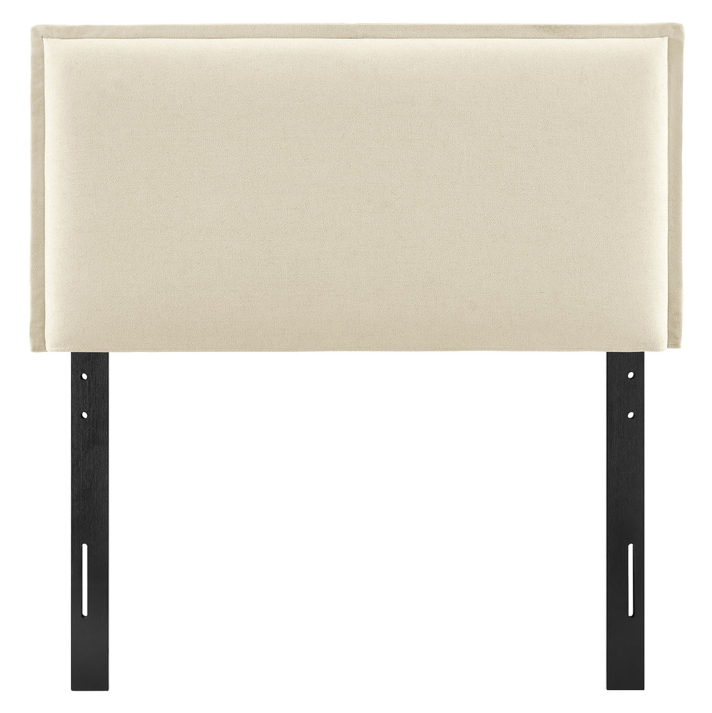 Camille Upholstered Linen Blend Twin Size Headboard