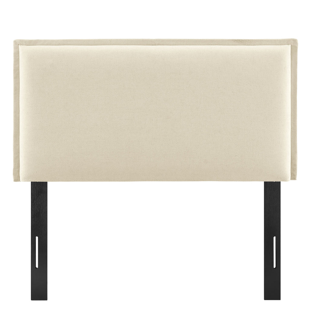 Camille Upholstered Linen Blend Twin Size Headboard