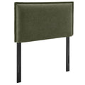 Camille Upholstered Linen Blend Size Headboard - Sage — Sage Twin