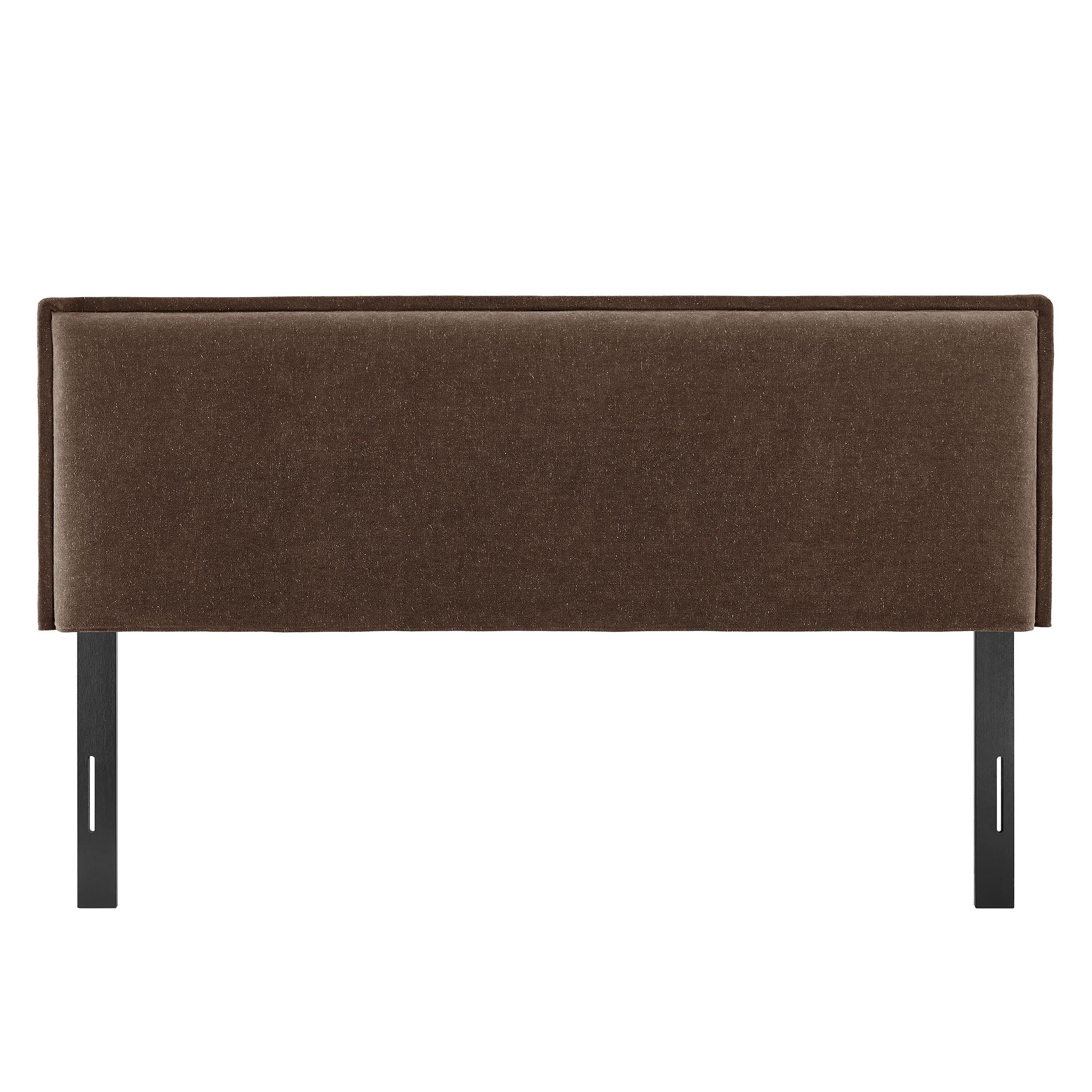 Camille Upholstered Linen Blend Full Size Headboard - Cocoa