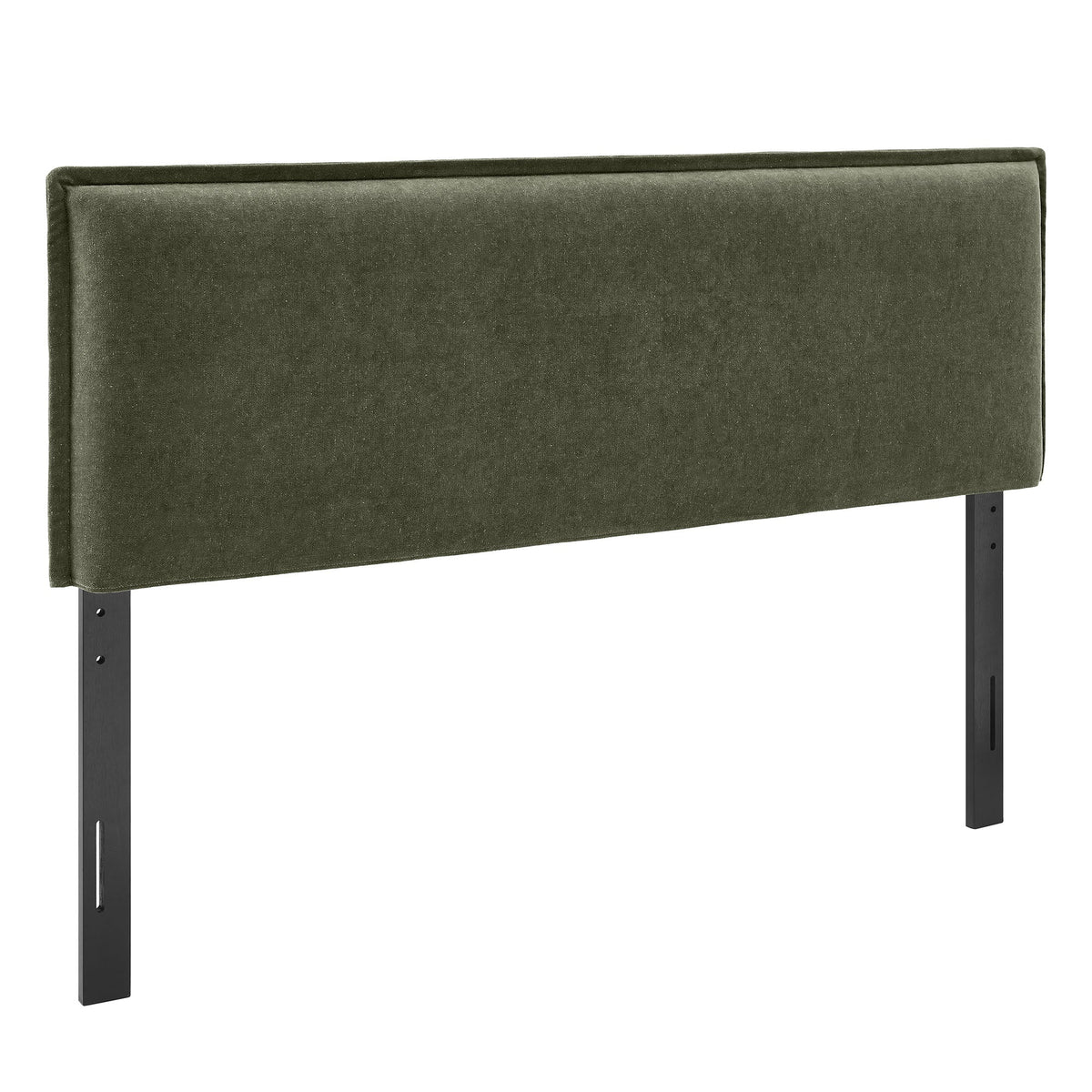 Camille Upholstered Linen Blend Size Headboard - Sage — Sage Full