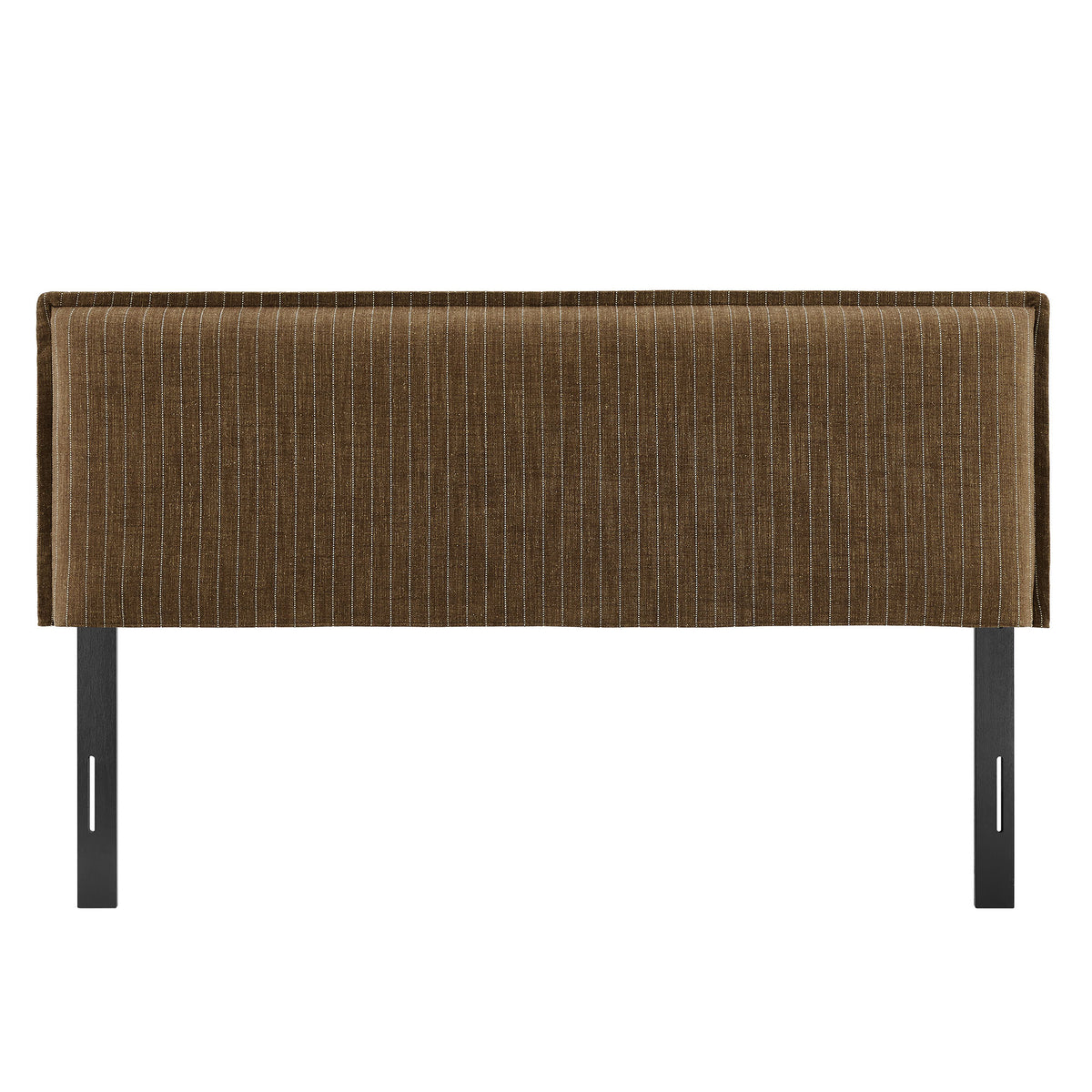 Camille Striped Linen Blend Full Size Headboard - Earth Stripe