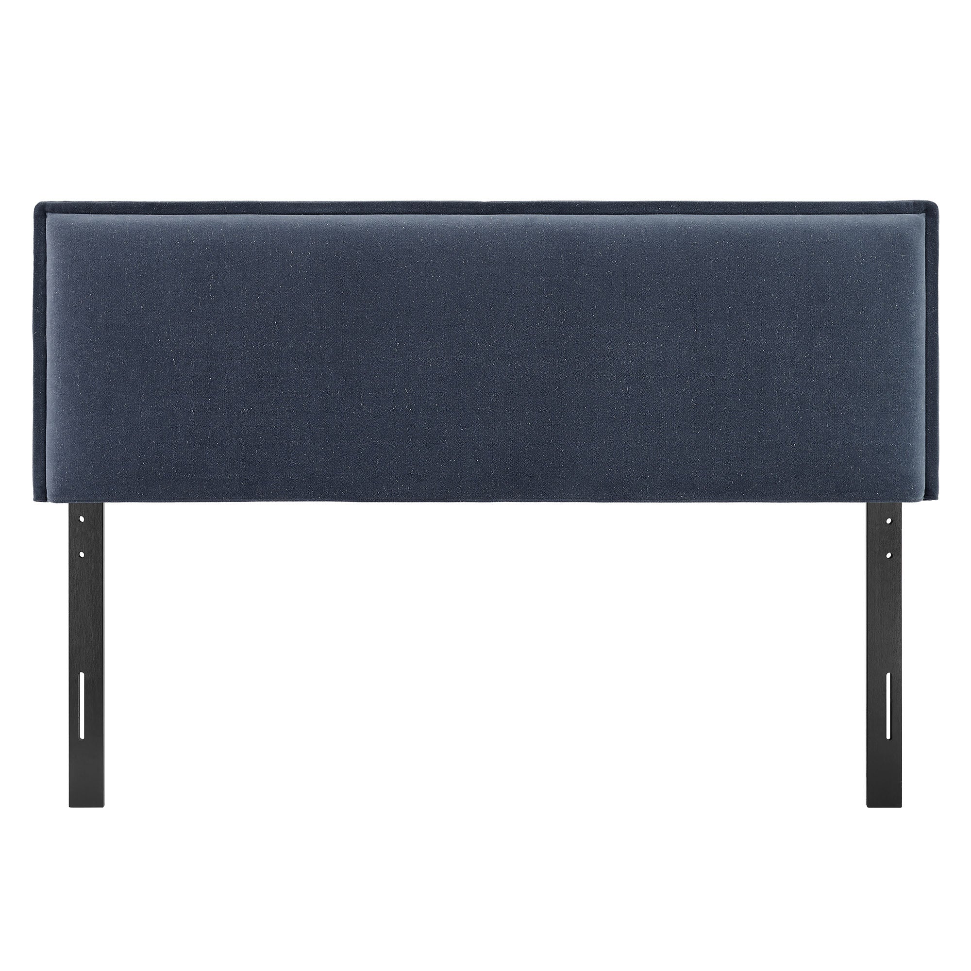 Camille Upholstered Linen Blend King Size Headboard - Denim