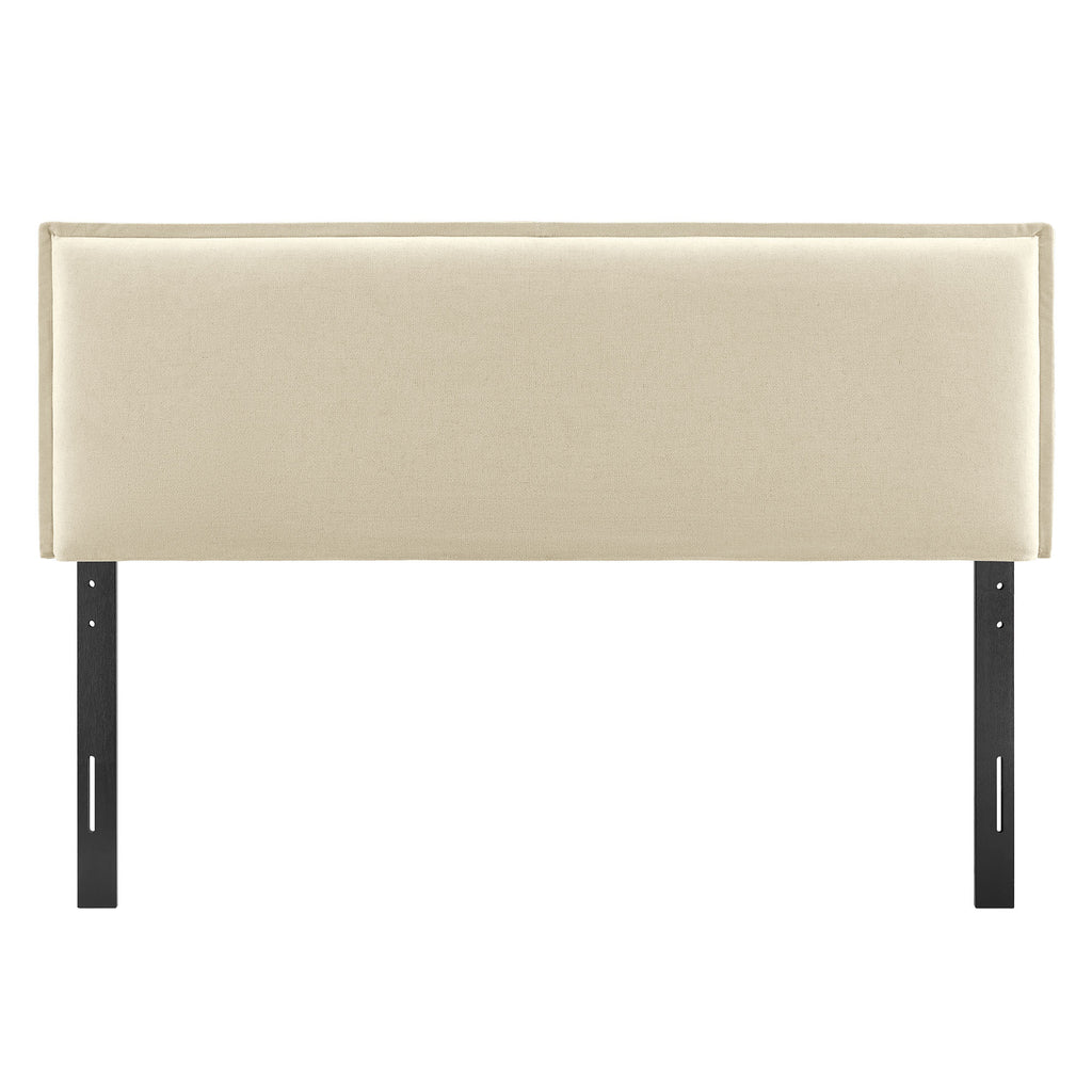 Camille Upholstered Linen Blend King Size Headboard