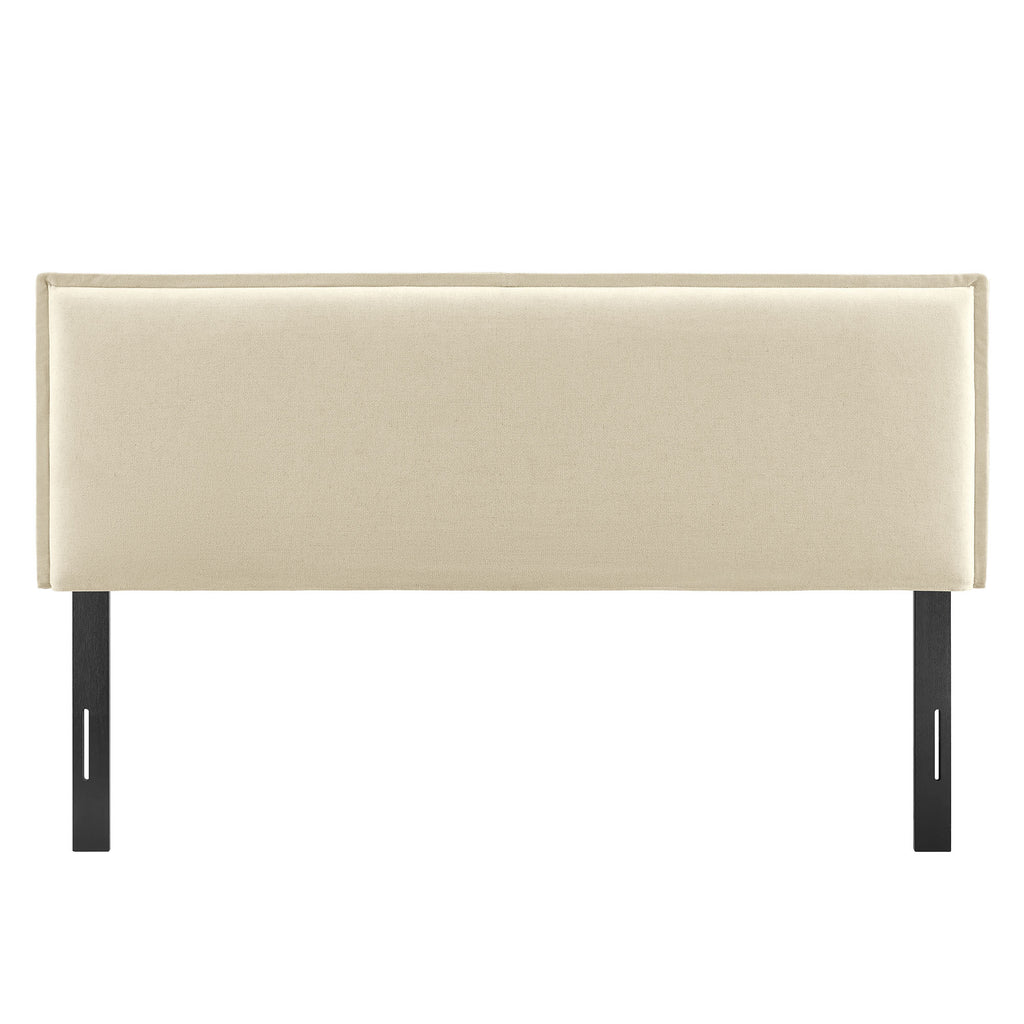 Camille Upholstered Linen Blend King Size Headboard