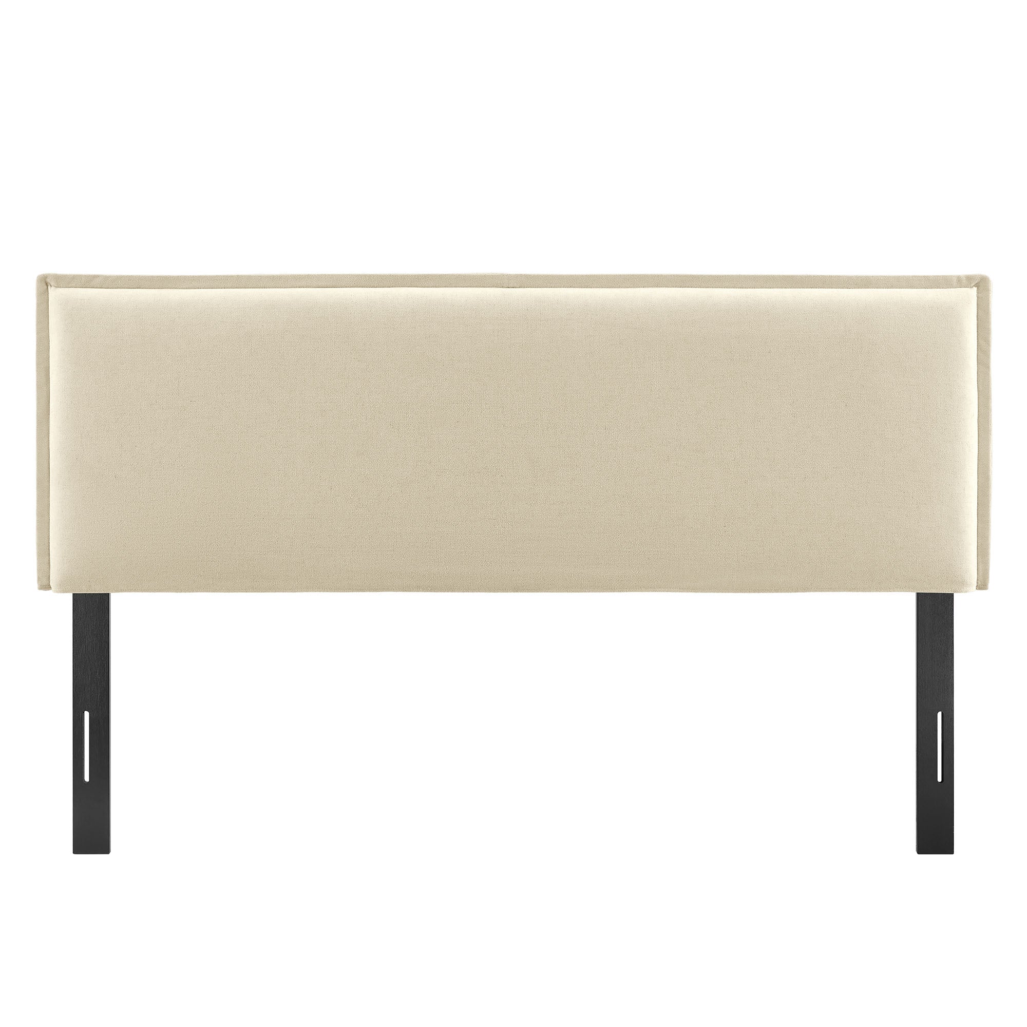 Camille Upholstered Linen Blend King Size Headboard