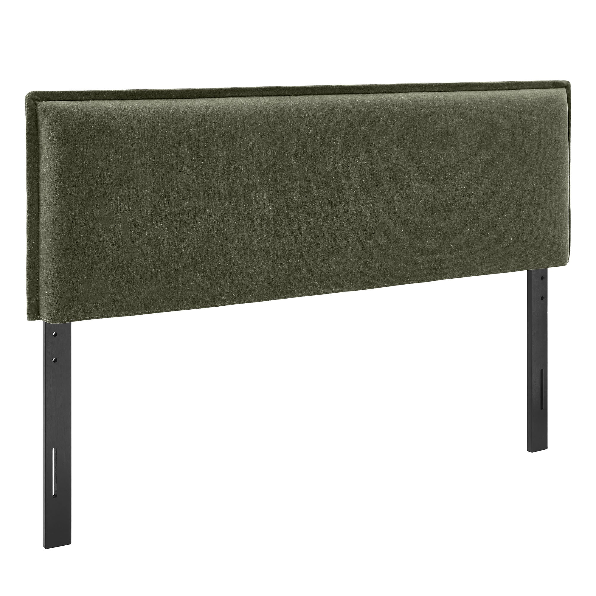 Camille Upholstered Linen Blend King Size Headboard - Sage