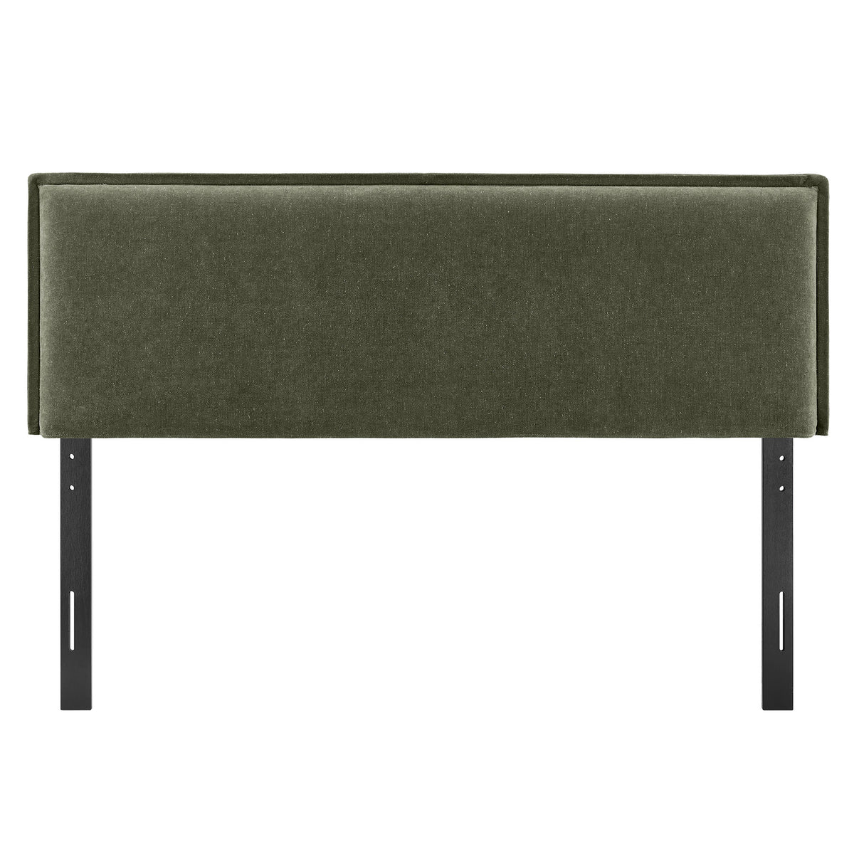 Camille Upholstered Linen Blend King Size Headboard - Sage