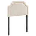 Magnolia Stain-Resistant Performance Velvet Twin Size Headboard - Alabaster Pink