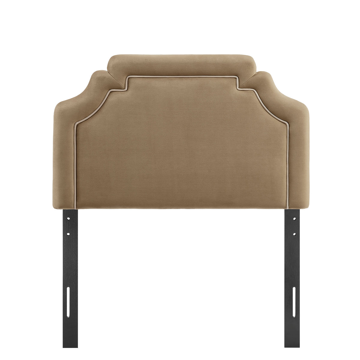 Magnolia Stain-Resistant Performance Velvet Twin Size Headboard - Taupe Almond