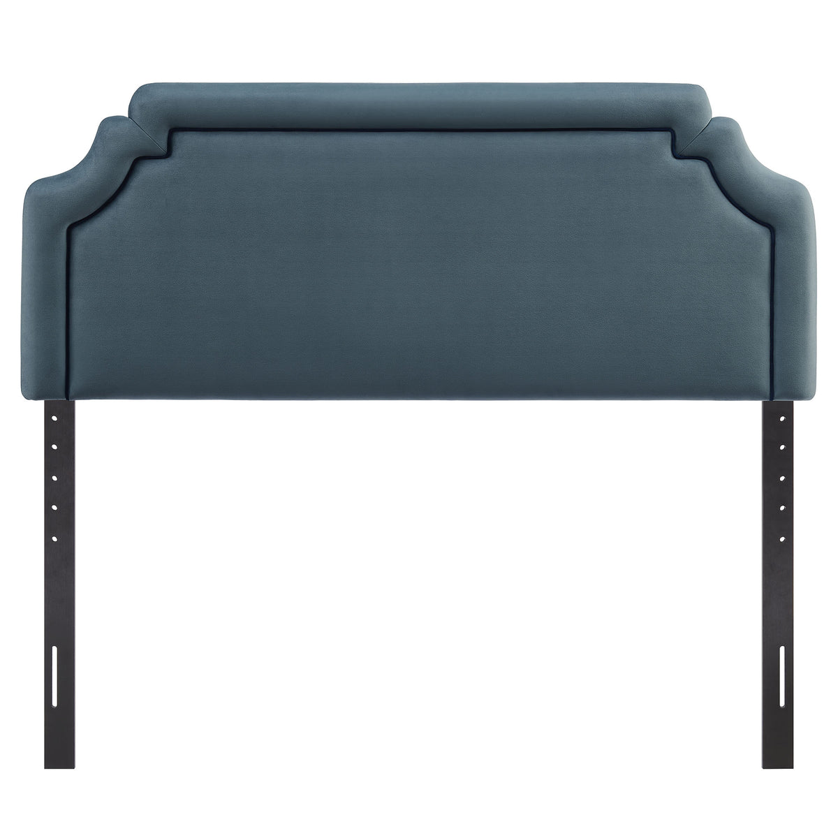Magnolia Stain-Resistant Performance Velvet Full Size Headboard - Cadet Blue Midnight