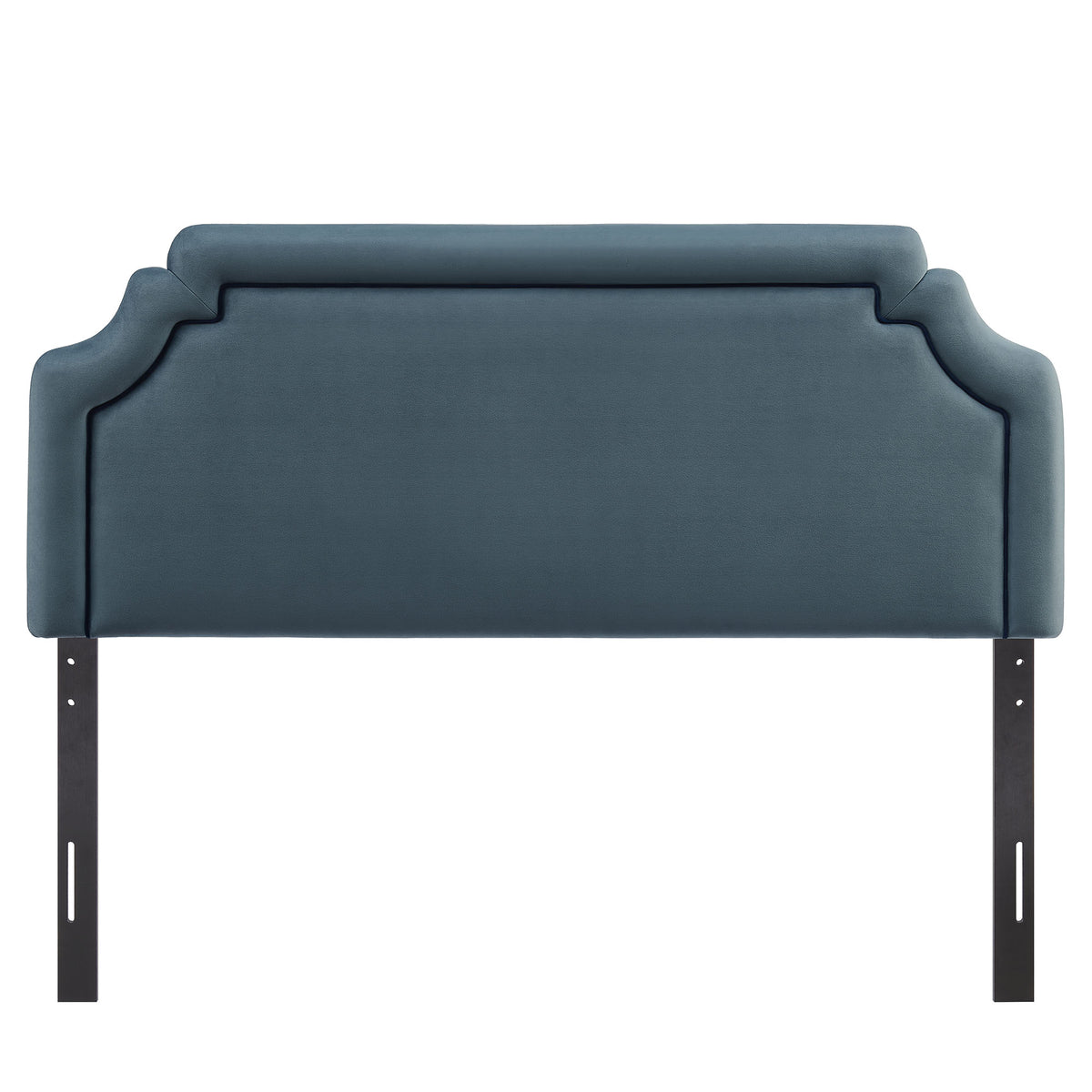 Magnolia Stain-Resistant Performance Velvet Full Size Headboard - Cadet Blue Midnight