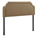 Magnolia Stain-Resistant Performance Velvet Full Size Headboard - Taupe Almond
