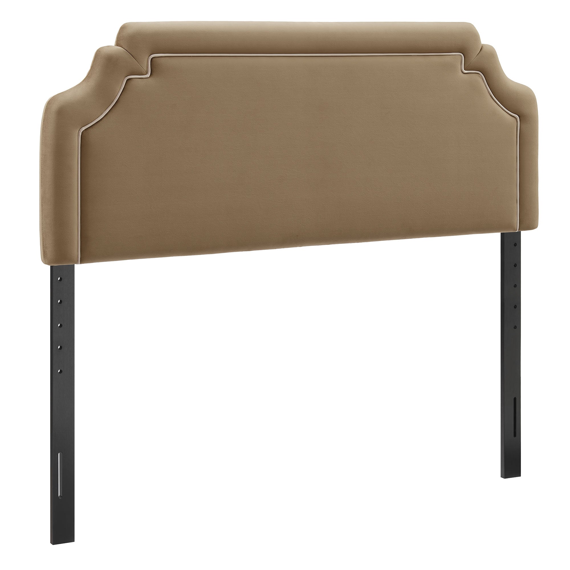 Magnolia Stain-Resistant Performance Velvet King Size Headboard - Taupe Almond