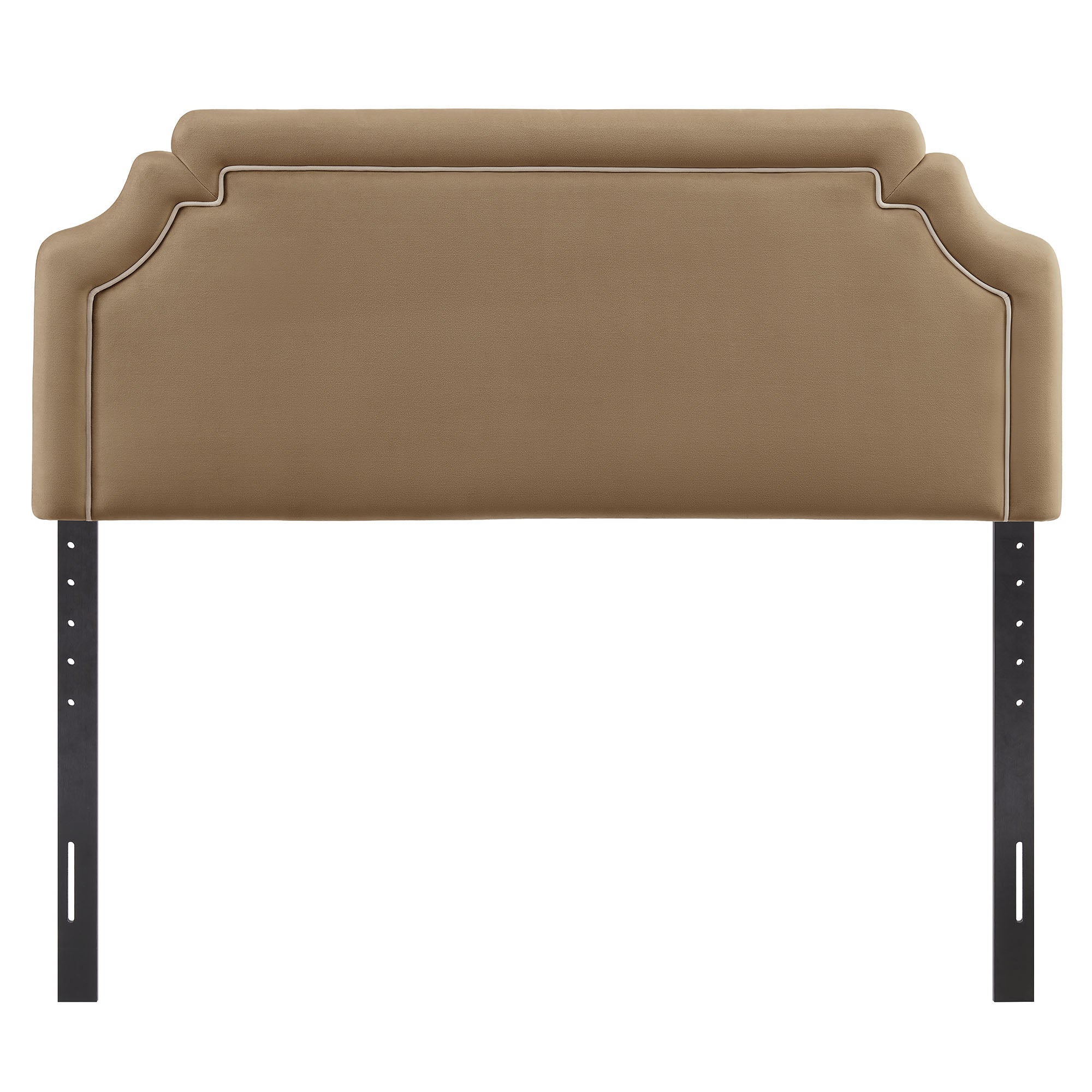 Magnolia Stain-Resistant Performance Velvet King Size Headboard - Taupe Almond