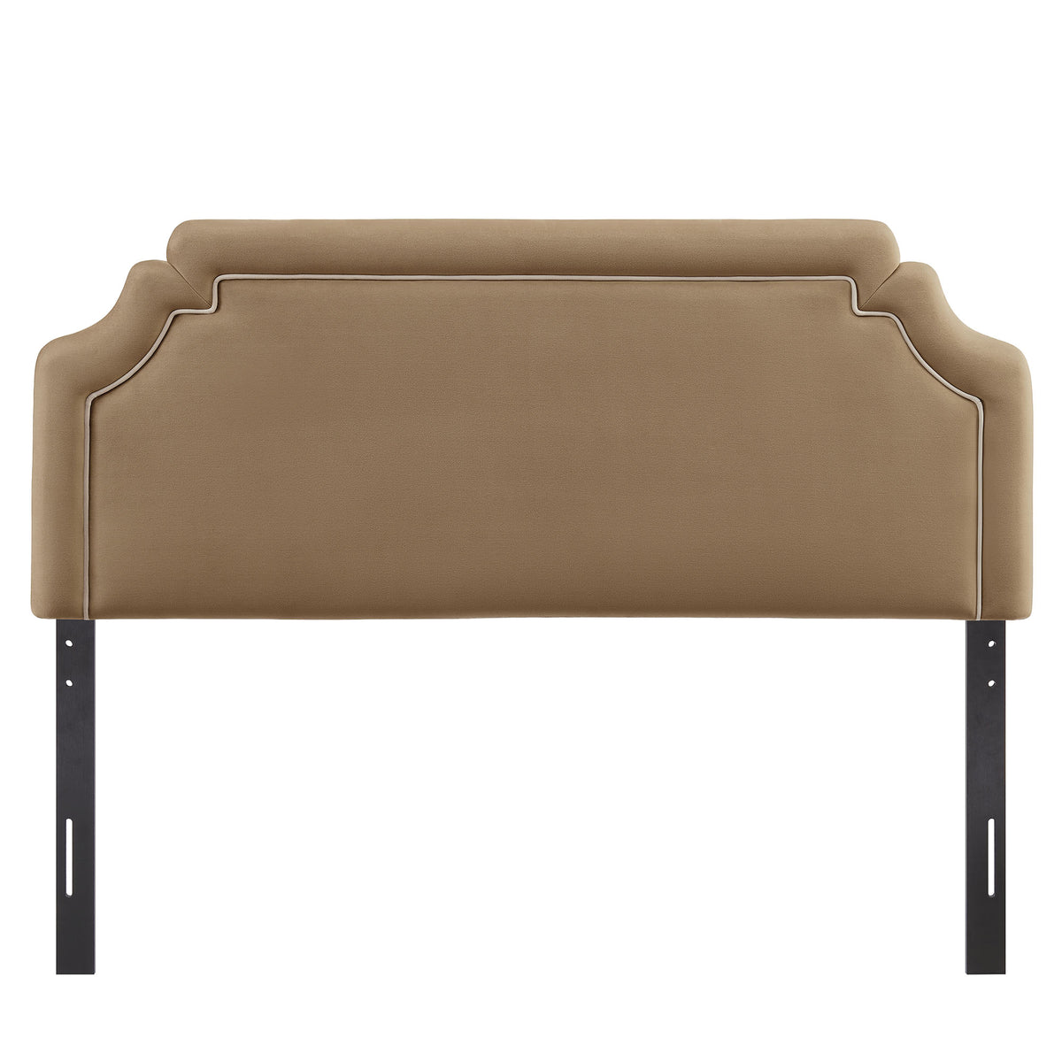 Magnolia Stain-Resistant Performance Velvet King Size Headboard - Taupe Almond