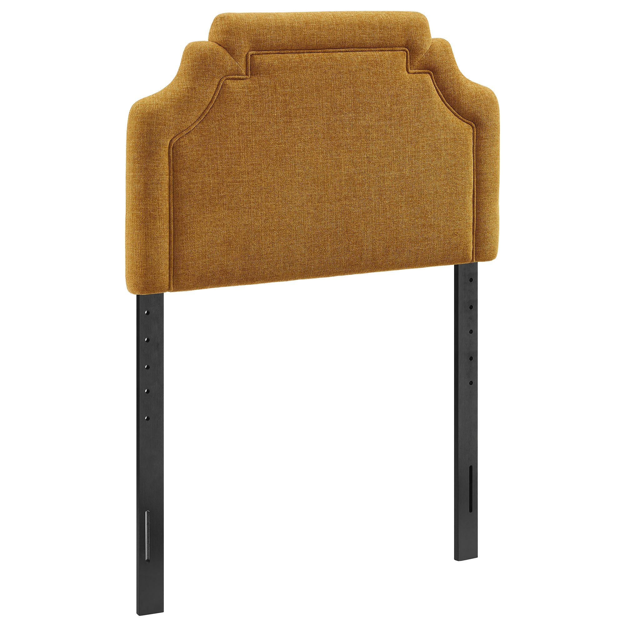 Magnolia Upholstered Fabric Twin Size Headboard - Copper