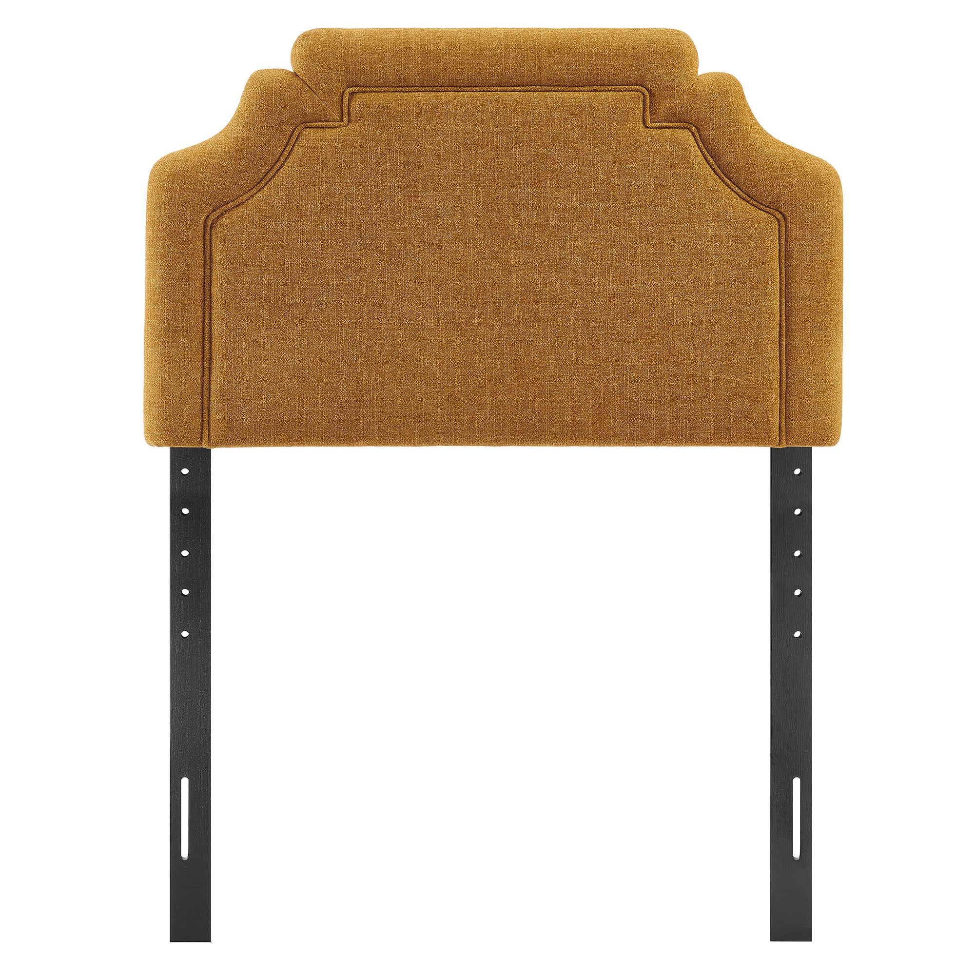 Magnolia Upholstered Fabric Twin Size Headboard - Copper