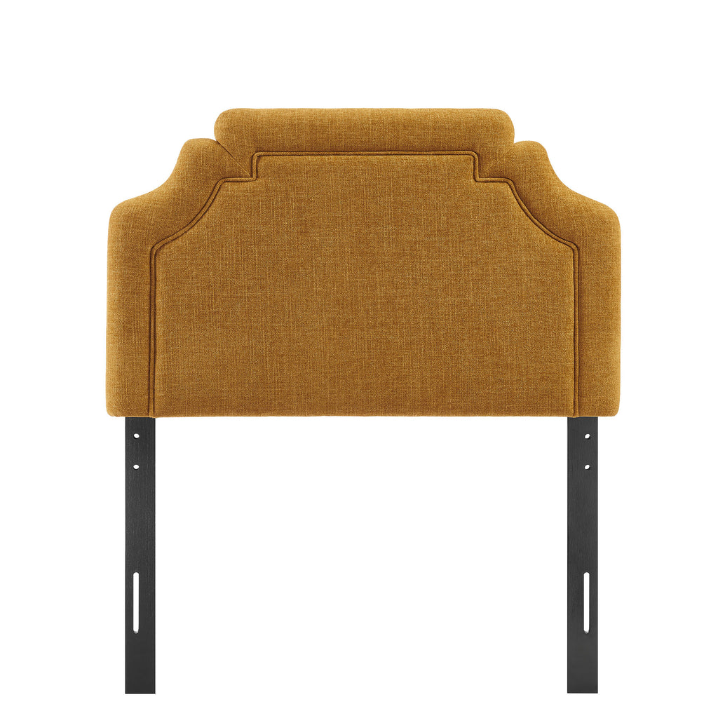 Magnolia Upholstered Fabric Twin Size Headboard - Copper