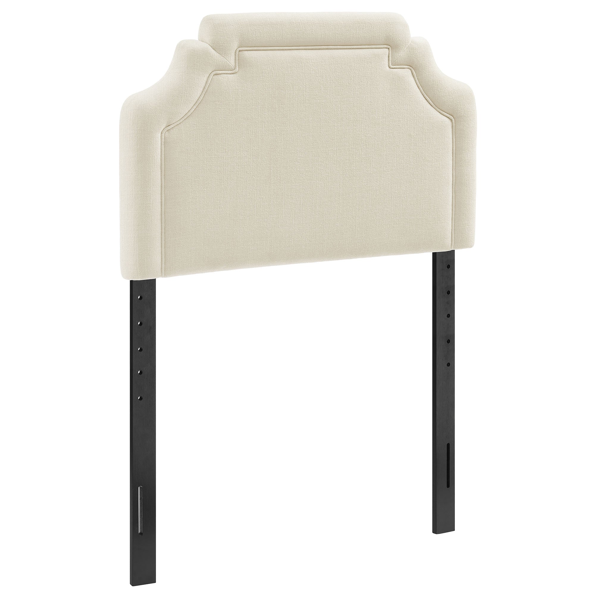 Magnolia Upholstered Fabric Twin Size Headboard - Ecru