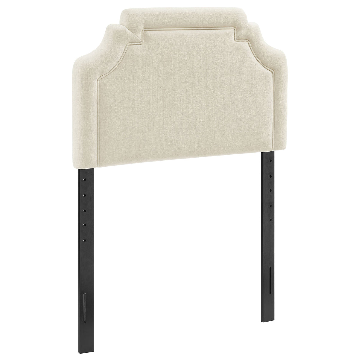 Magnolia Upholstered Fabric Size Headboard - Ecru — Ecru Twin