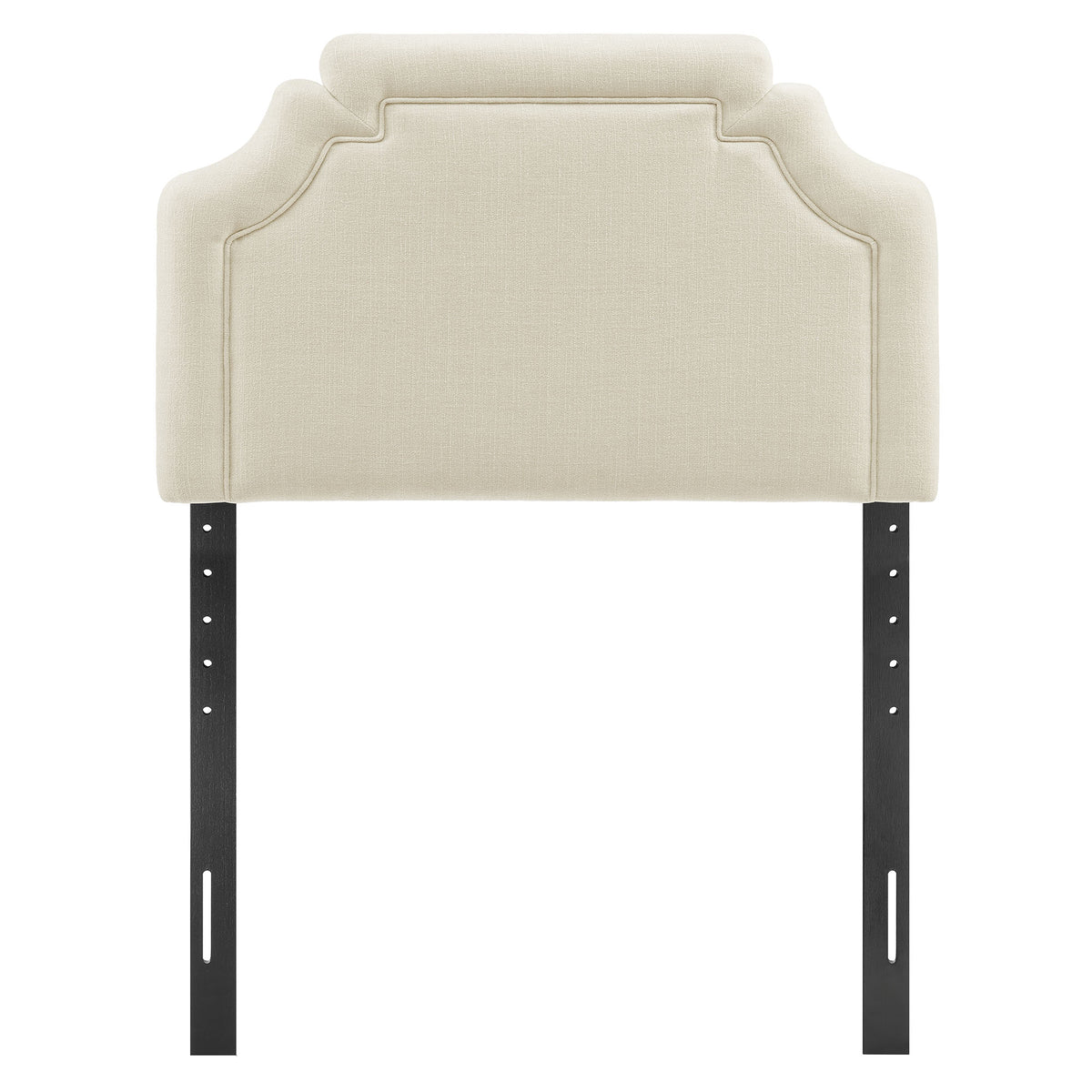 Magnolia Upholstered Fabric Twin Size Headboard - Ecru