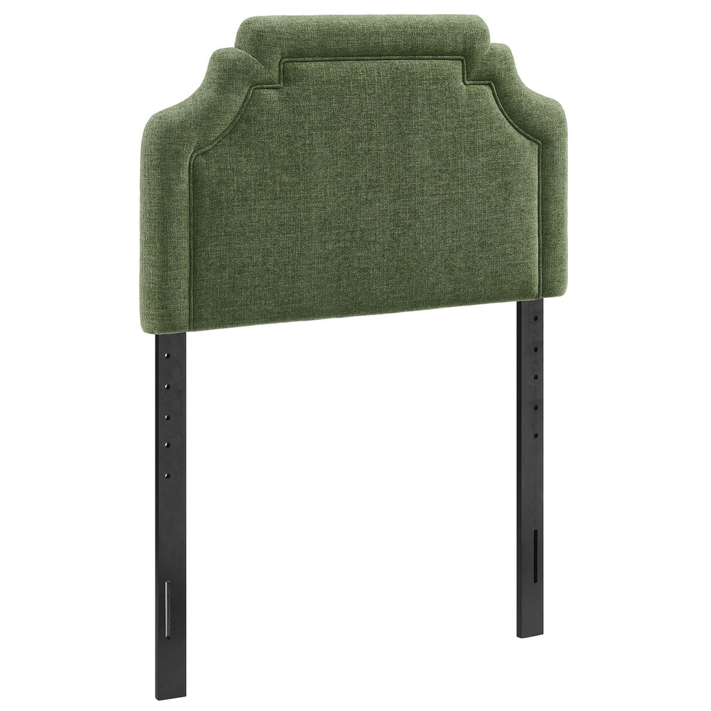 Magnolia Upholstered Fabric Size Headboard - Foliage — Foliage Twin