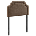 Magnolia Upholstered Fabric Twin Size Headboard - Mocha