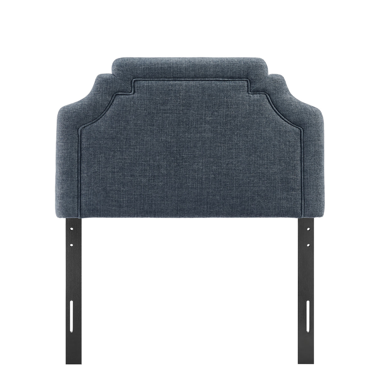 Magnolia Upholstered Fabric Twin Size Headboard - Slate Blue
